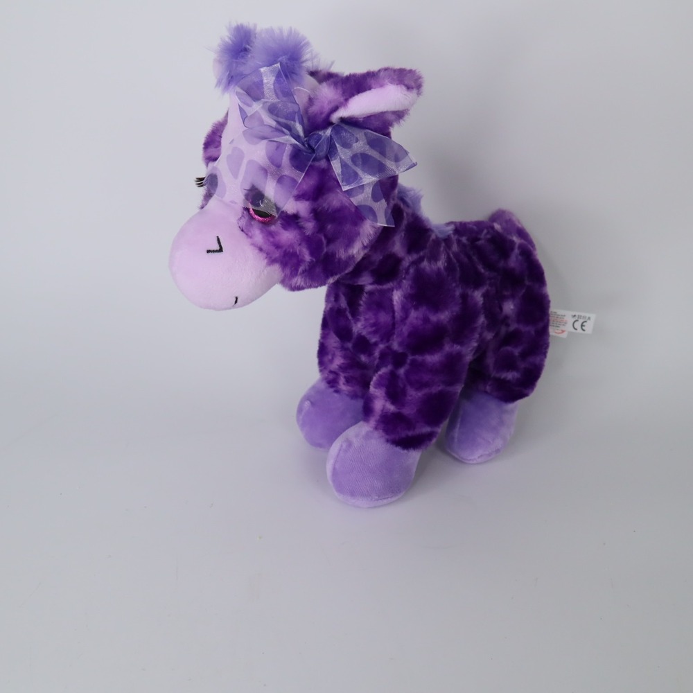 The Petting Zoo Purple Giraffe 13in